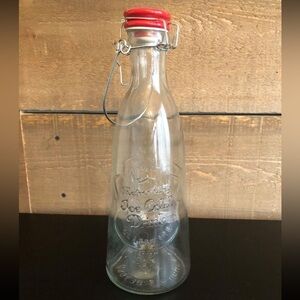 Glass Tall Jar with Red Lid "Ice
Cold Drink"